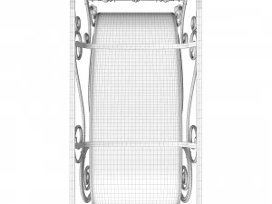 Kerstmanslee met rendieren 3D Model