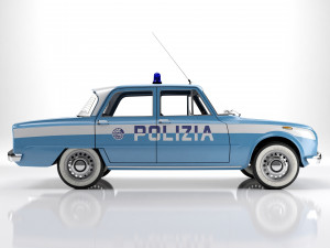 Alfa Romeo Giulia Nuova Super 1600 Polizia 1967 3Dモデル
