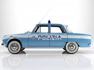 Alfa Romeo Giulia Nuova Super 1600 Polizia 1967 3D Model