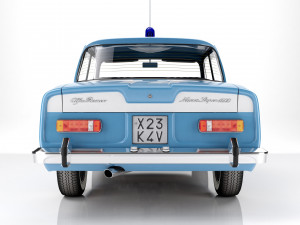 Alfa Romeo Giulia Nuova Super 1600 Polizia 1967 3Dモデル