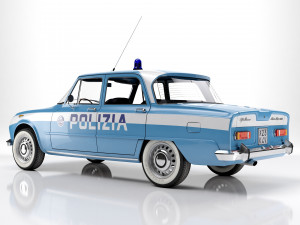 Alfa Romeo Giulia Nuova Super 1600 Polizia 1967 3Dモデル