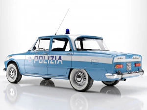 Alfa Romeo Giulia Nuova Super 1600 Polizia 1967 3D Model