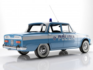 Alfa Romeo Giulia Nuova Super 1600 Polizia 1967 3Dモデル