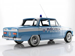 Alfa Romeo Giulia Nuova Super 1600 Polizia 1967 3D Model