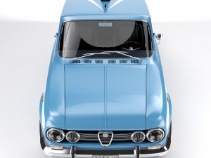 Alfa Romeo Giulia Nuova Super 1600 Polizia 1967 3Dモデル