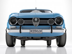 Alfa Romeo Giulia Nuova Super 1600 Polizia 1967 3Dモデル