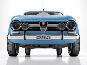 Alfa Romeo Giulia Nuova Super 1600 Polizia 1967 3D Model