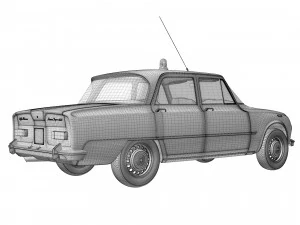 Alfa Romeo Giulia Nuova Super 1600 Polizia 1967 3D Model