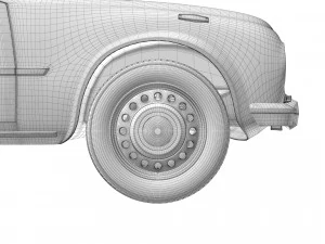Alfa Romeo Giulia Nuova Super 1600 Polizia 1967 3D Model