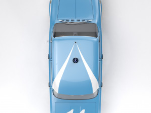 Alfa Romeo Giulia Nuova Super 1600 Polizia 1967 3Dモデル