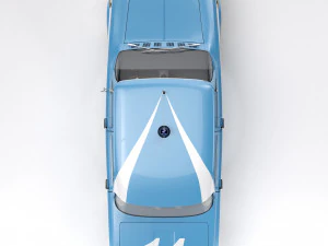 Alfa Romeo Giulia Nuova Super 1600 Polizia 1967 3D Model