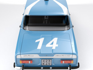 Alfa Romeo Giulia Nuova Super 1600 Polizia 1967 3Dモデル