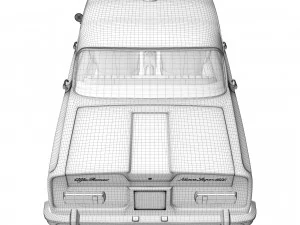 Alfa Romeo Giulia Nuova Super 1600 Polizia 1967 3D Model