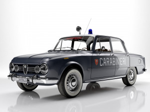 Alfa Romeo Giulia Nuova Super 1600 Carabinieri 1967 Model 3D