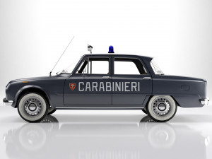 Alfa Romeo Giulia Nuova Super 1600 Carabinieri 1967 Model 3D