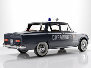 Alfa Romeo Giulia Nuova Super 1600 Carabinieri 1967 Model 3D