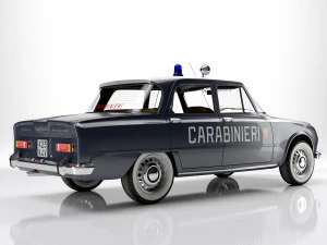 Alfa Romeo Giulia Nuova Super 1600 Carabinieri 1967 3D Model