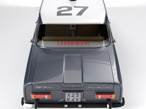 Alfa Romeo Giulia Nuova Super 1600 Carabinieri 1967 Model 3D