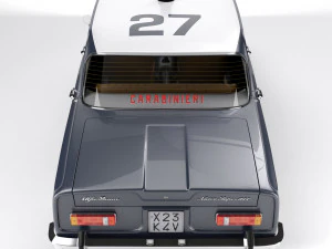 Alfa Romeo Giulia Nuova Super 1600 Carabinieri 1967 3D Model
