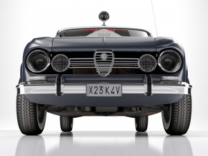 Alfa Romeo Giulia Nuova Super 1600 Carabinieri 1967 Model 3D