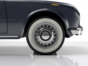 Alfa Romeo Giulia Nuova Super 1600 Carabinieri 1967 Model 3D
