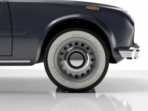 Alfa Romeo Giulia Nuova Super 1600 Carabinieri 1967 3D Model