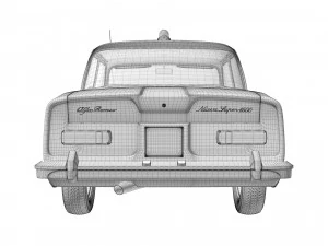 Alfa Romeo Giulia Nuova Super 1600 Carabinieri 1967 3D Model