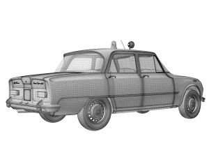 Alfa Romeo Giulia Nuova Super 1600 Carabinieri 1967 3D Model