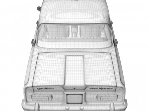 Alfa Romeo Giulia Nuova Super 1600 Carabinieri 1967 3D Model