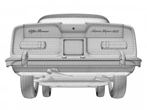 Alfa Romeo Giulia Nuova Super 1600 Carabinieri 1967 3D Model