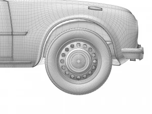 Alfa Romeo Giulia Nuova Super 1600 Carabinieri 1967 3D Model