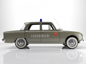 Alfa Romeo Giulia Super 1600 Carabinieri 1962 Modelo 3D
