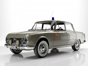 Alfa Romeo Giulia Super 1600 Carabinieri 1962 3D Model