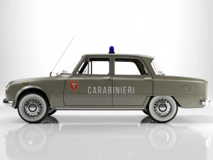 Alfa Romeo Giulia Super 1600 Carabinieri 1962 3D Model