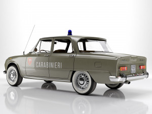 Alfa Romeo Giulia Super 1600 Carabinieri 1962 Modelo 3D