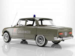 Alfa Romeo Giulia Super 1600 Carabinieri 1962 3D Model