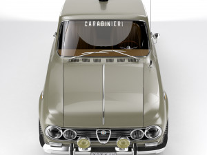 Alfa Romeo Giulia Super 1600 Carabinieri 1962 Modelo 3D