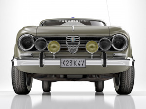 Alfa Romeo Giulia Super 1600 Carabinieri 1962 Modelo 3D
