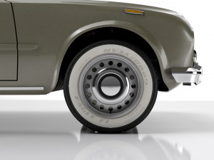 Alfa Romeo Giulia Super 1600 Carabinieri 1962 Modelo 3D
