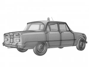 Alfa Romeo Giulia Super 1600 Carabinieri 1962 3D Model