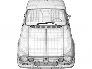 Alfa Romeo Giulia Super 1600 Carabinieri 1962 Modelo 3D