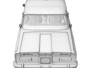 Alfa Romeo Giulia Super 1600 Carabinieri 1962 Modelo 3D