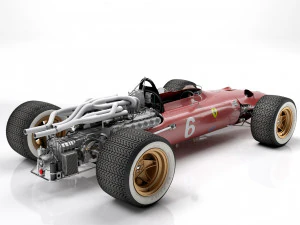 Ferrari F1 312 1966 3D Model