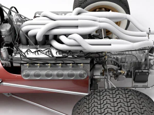 Ferrari F1 312 1966 3D Model
