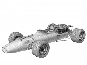 Ferrari F1 312 1966 3D Model