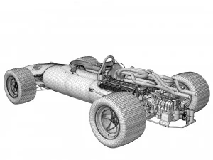 Ferrari F1 312 1966 3D Model