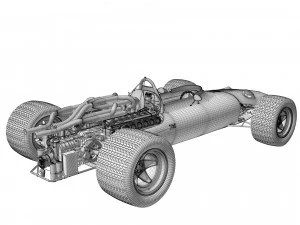 Ferrari F1 312 1966 3D Model