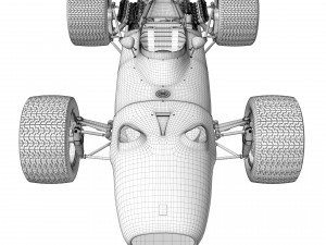 Ferrari F1 312 1966 Model 3D