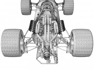 Ferrari F1 312 1966 3D Model