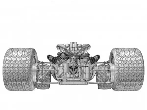 Ferrari F1 312 1966 3D Model